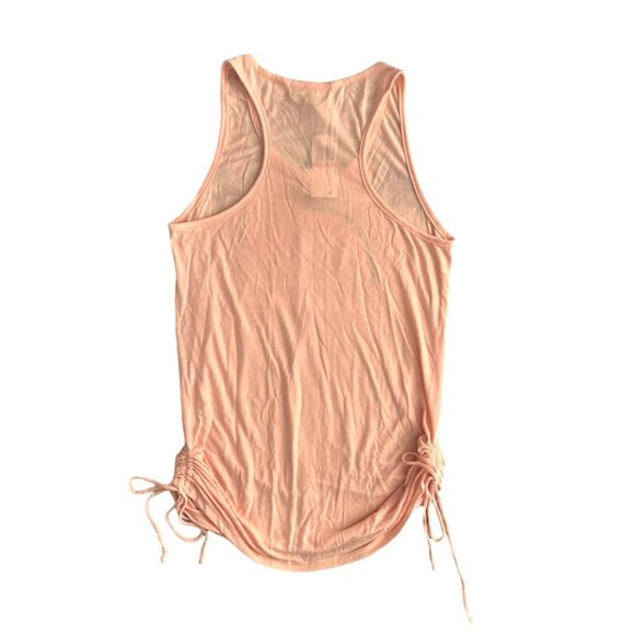 MIKEN Junior's Graphic-Print Side-Shirred Dress Cover-Up Tropical Peach - Picture 3 of 6